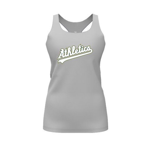 [FT0TRBGY-FYS-LOGO2] Decker Racerback Tank Top (Female Youth S, Gray, Logo 2)