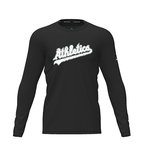 [CUS-DRIF-TEES-PER-CNK-LSL-BLK-YXS-LOGO2] Dri Fit Performance T-Shirt (Youth XS, Black, Logo 2, Long Sleeve)
