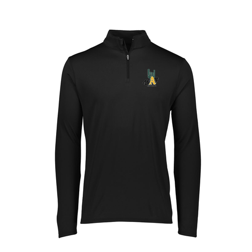 [FTLQFLBK-FAXS-LOGO1] Decker Women's Flex-Lite 1/4 Zip Shirt (Female Adult XS, Black, Logo 1)