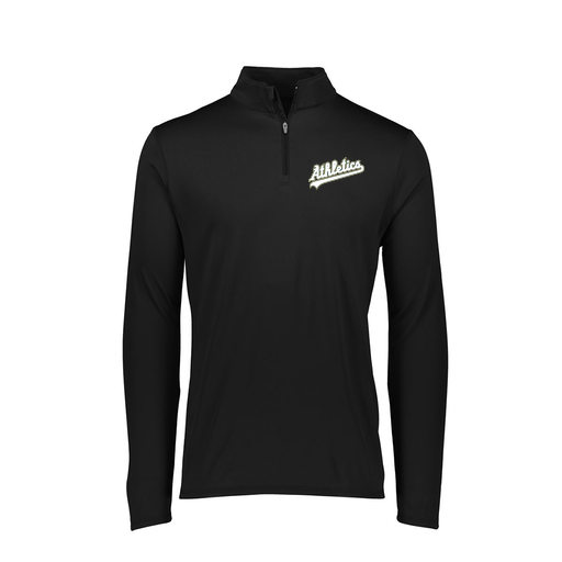 [FTLQFLBK-FAXS-LOGO2] Decker Women's Flex-Lite 1/4 Zip Shirt (Female Adult XS, Black, Logo 2)