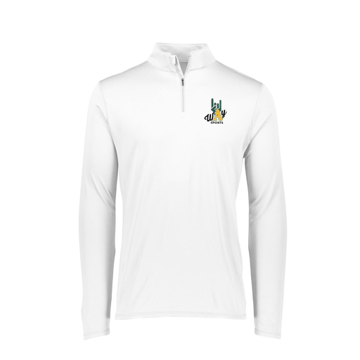[FTLQFLWH-FAXS-LOGO1] Decker Women's Flex-Lite 1/4 Zip Shirt (Female Adult XS, White, Logo 1)