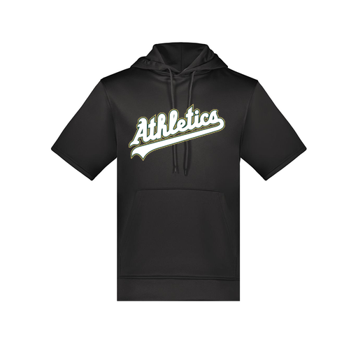 [6871.080.S-LOGO2] Men's Dri Fit Short Sleeve Hoodie (Adult S, Black, Logo 2)