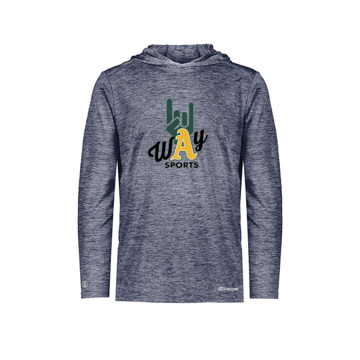 [FOLHCGNV-AS-LOGO1] Decker Men's Charge Hoodie (Adult S, Navy, Logo 1)