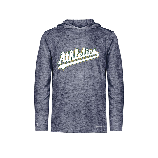 [FOLHCGNV-AS-LOGO2] Decker Men's Charge Hoodie (Adult S, Navy, Logo 2)