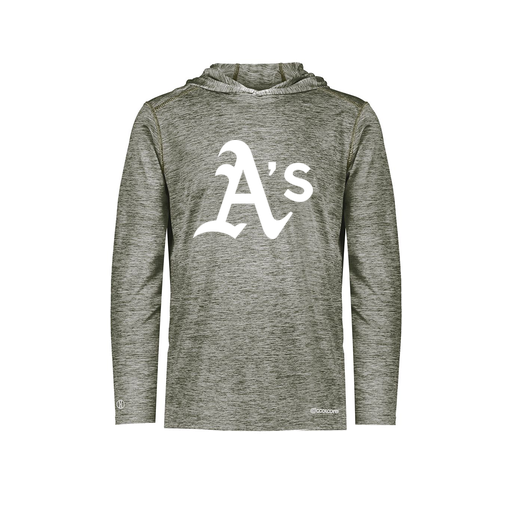 [FOLHCGGY-AS-LOGO3] Decker Men's Charge Hoodie (Adult S, Gray, Logo 3)