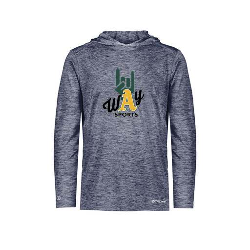 [FOLHCGNV-YS-LOGO1] Decker Youth Charge Hoodie (Youth S, Navy, Logo 1)