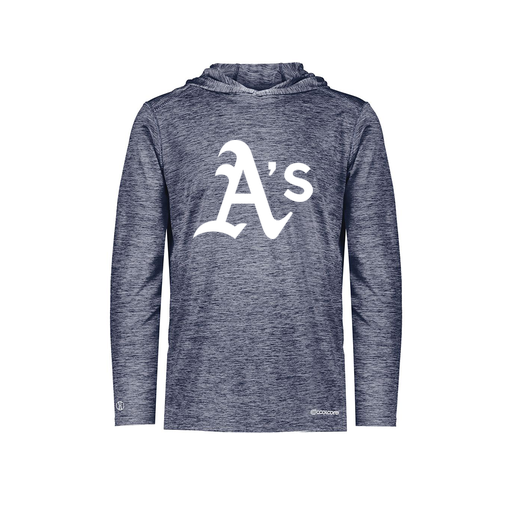 [FOLHCGNV-YS-LOGO3] Decker Youth Charge Hoodie (Youth S, Navy, Logo 3)