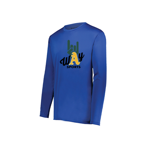 [222822.060.XS-LOGO1] Men's LS Smooth Sport Shirt (Adult XS, Royal, Logo 1)