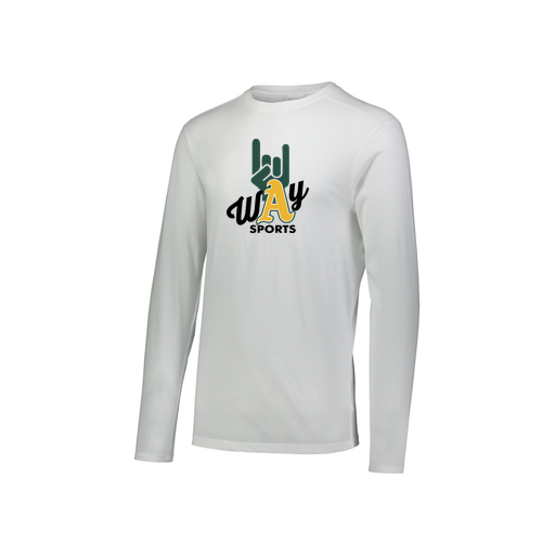 [FTLCUBWH-YS-LOGO1] Decker Youth Tri-Blend T-Shirt - Long Sleeve (Youth S, White, Logo 1)