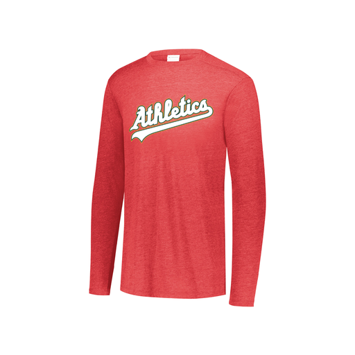 [3076.V96.S-LOGO2] Youth LS Ultra-blend T-Shirt (Youth S, Red, Logo 2)